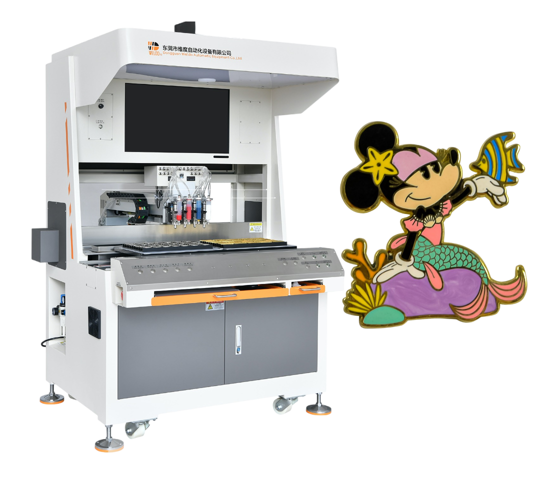 Disney pin trading enamel pin badge filling machine